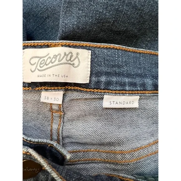 Tecovas Standard Jeans Lot of 2 Mens 38x30 Dark Blue Made In USA - Picture 8 of 10